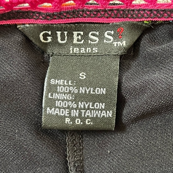 Y2K Guess Women's USA Made Floral Stretch Mesh Removal Straps Mini Dress Small - Picture 9 of 14